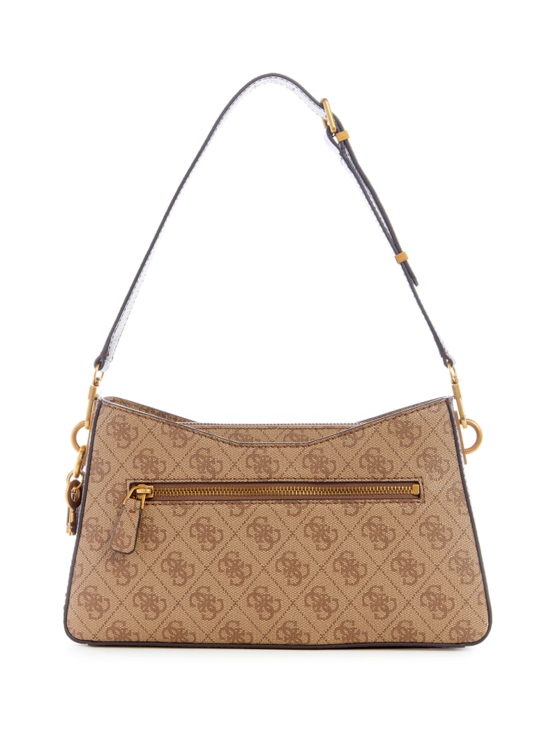 Guess Ginevra Logo Elite Shoulder Bag - Latte Logo Guess Ginevra Logo Elite Shoulder Bag - Latte Logo