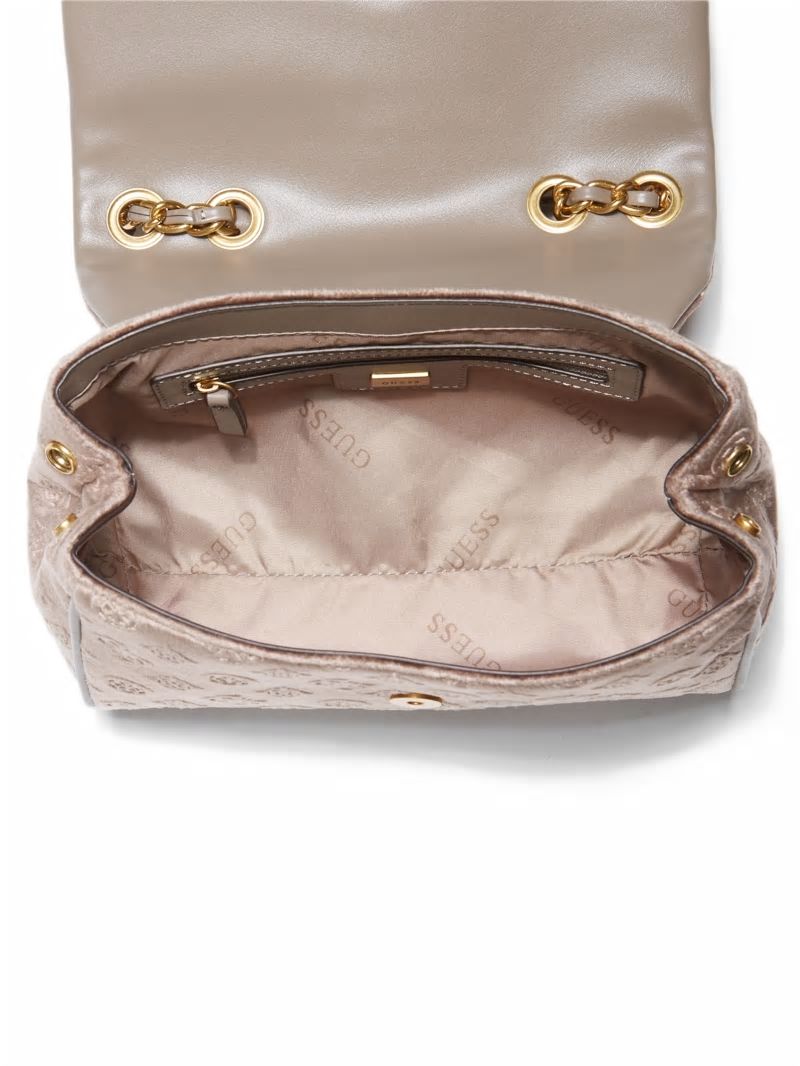 Guess Kimi Logo Convertible Crossbody - Taupe Guess Kimi Logo Convertible Crossbody - Taupe