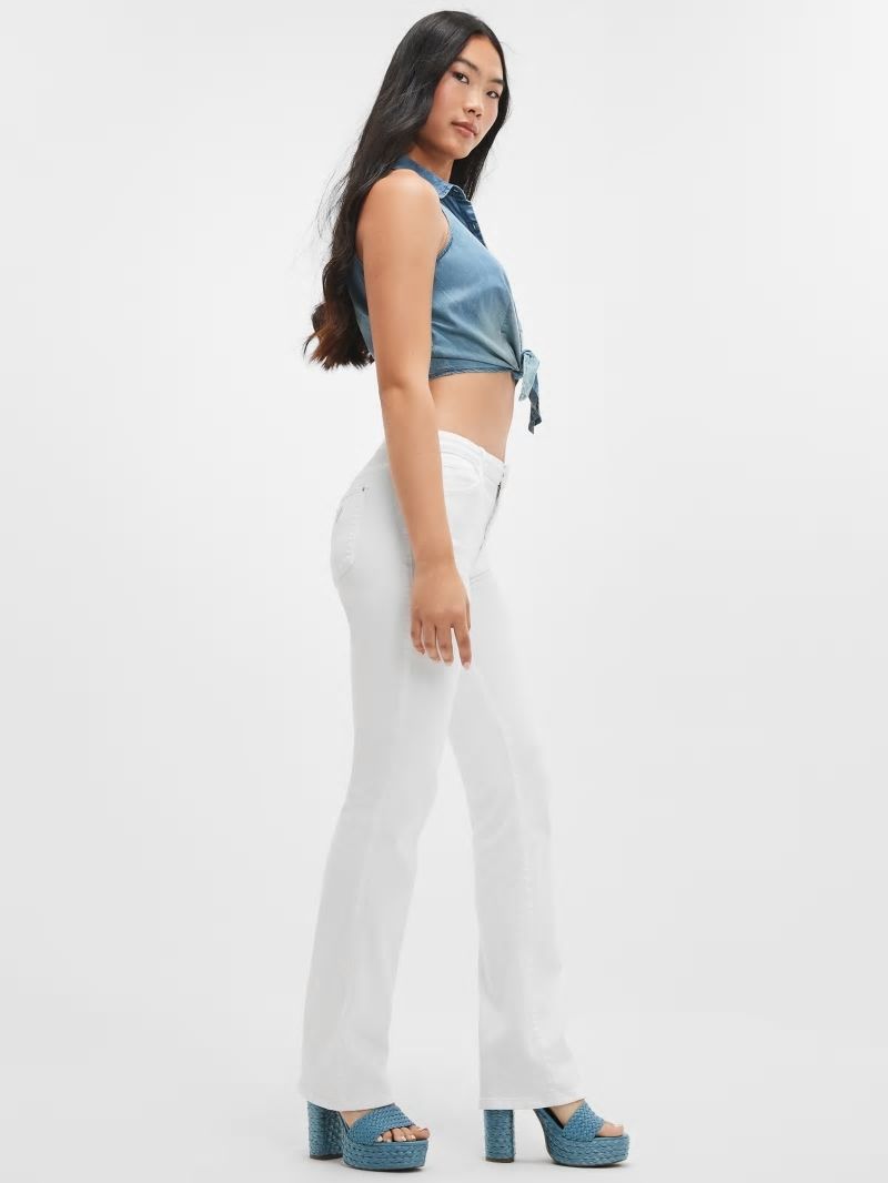 Guess Sexy Straight Jeans - Pure White Guess Sexy Straight Jeans - Pure White