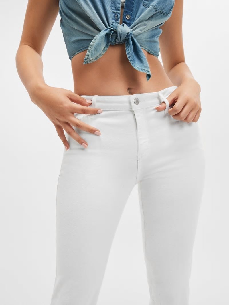Guess Sexy Straight Jeans - Pure White Guess Sexy Straight Jeans - Pure White