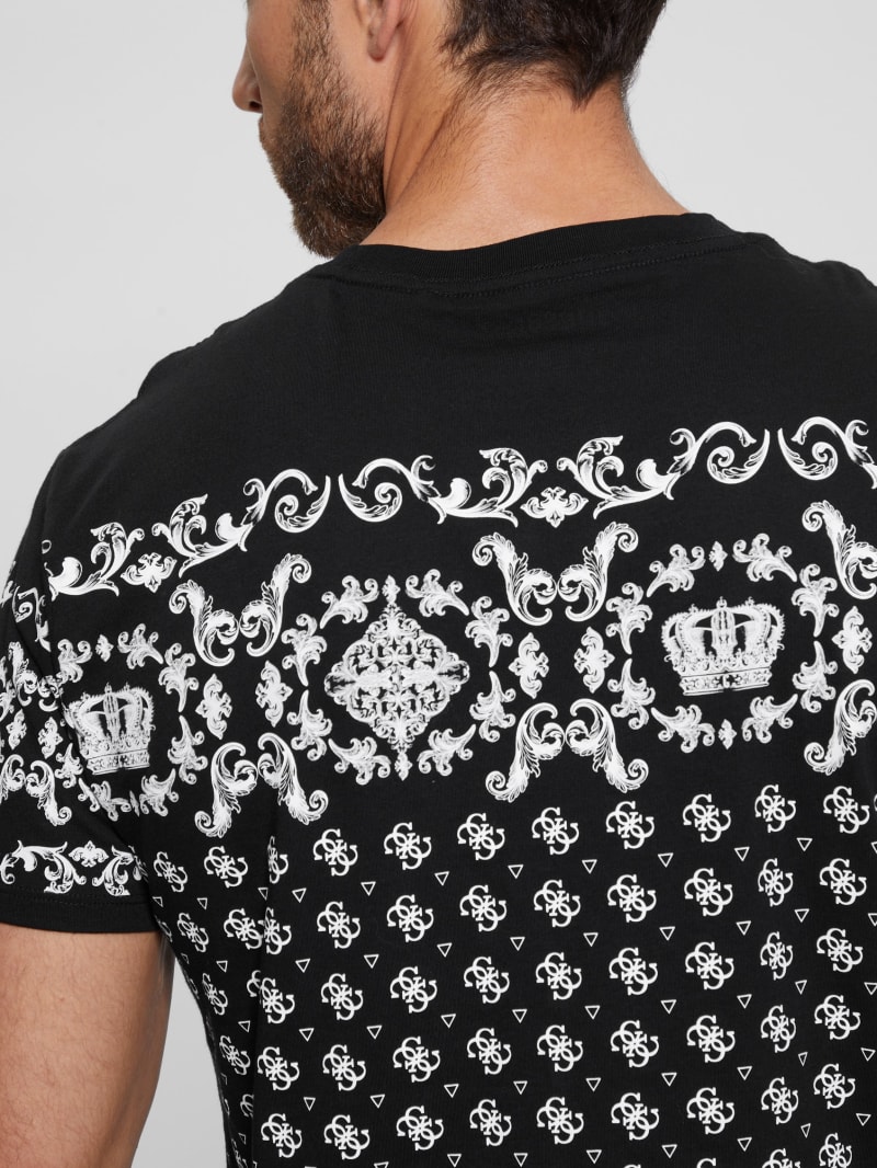 Guess Eco Crown Scroll Tee - Black Guess Eco Crown Scroll Tee - Black