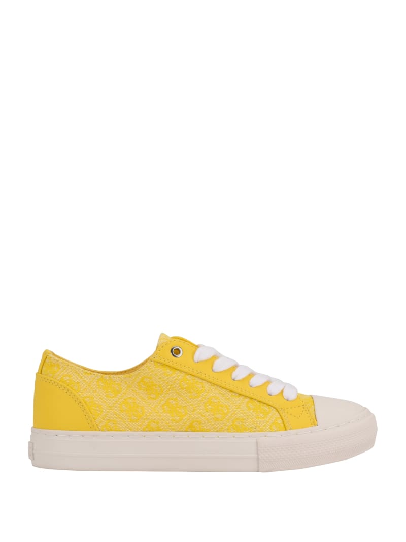 Guess Passit Logo Low-Top Sneakers - Yellow Guess Passit Logo Low-Top Sneakers - Yellow