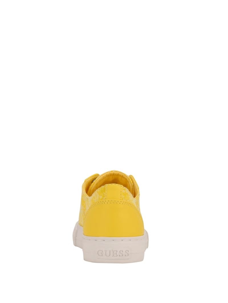 Guess Passit Logo Low-Top Sneakers - Yellow Guess Passit Logo Low-Top Sneakers - Yellow