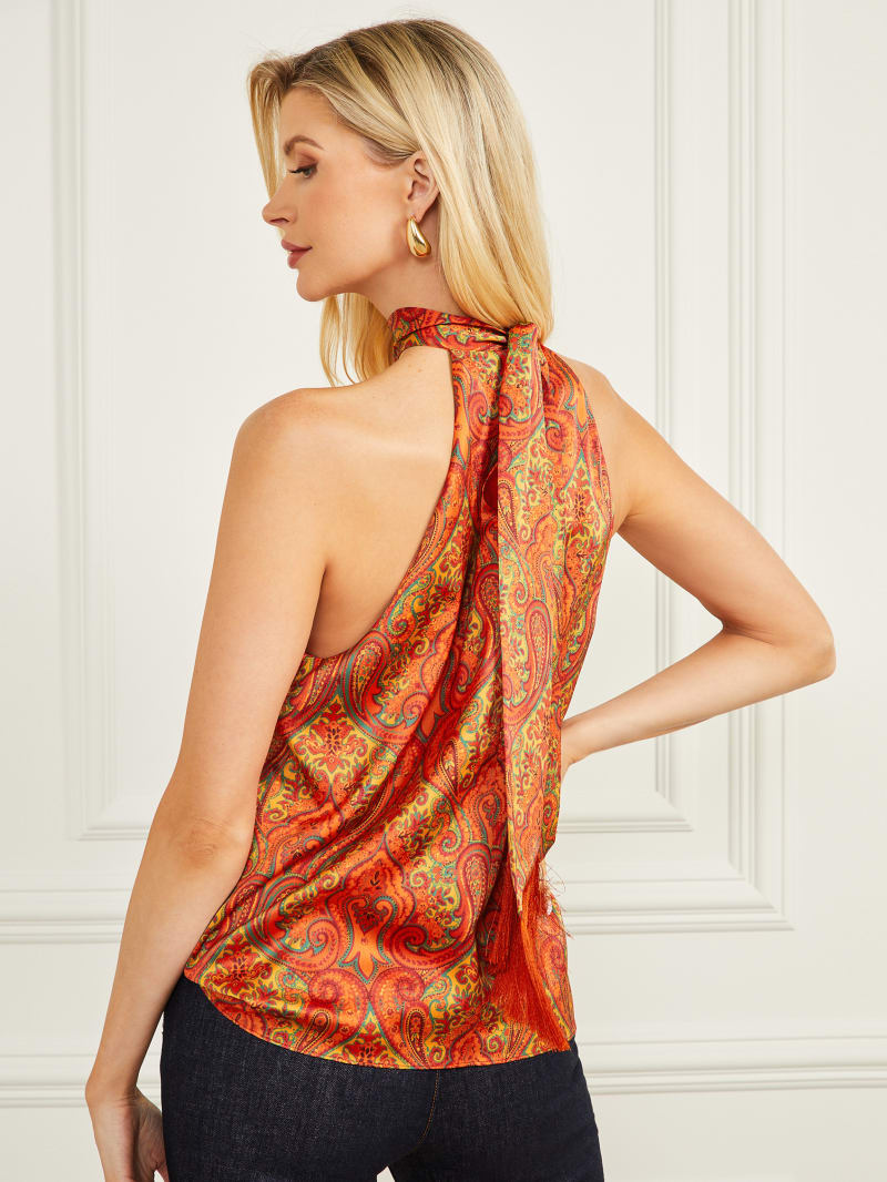 Guess Morris Paisley Sleeveless Top - Morris Paisley Print Guess Morris Paisley Sleeveless Top - Morris Paisley Print