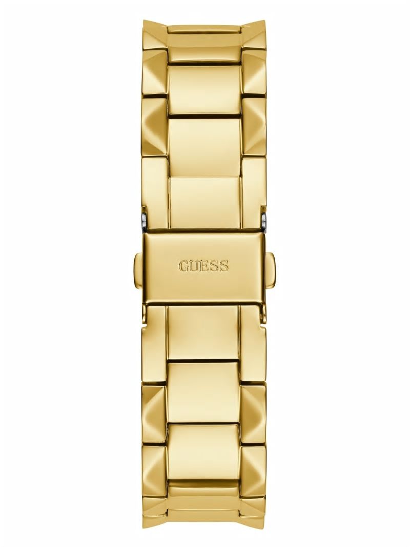 Guess Textured Gold-Tone Analog Watch - Gold Guess Textured Gold-Tone Analog Watch - Gold