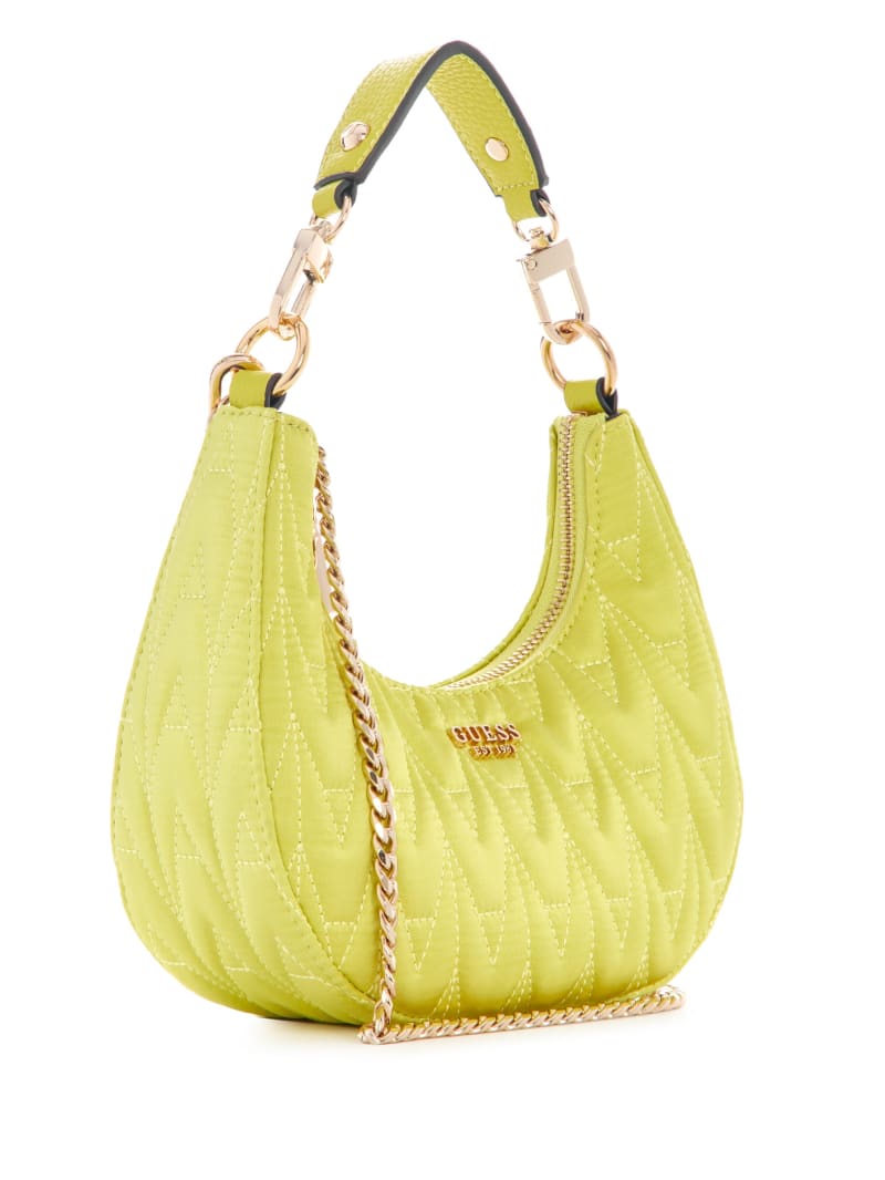 Guess Golden Rock Mini Crescent Hobo Bag - Kiw Guess Golden Rock Mini Crescent Hobo Bag - Kiw