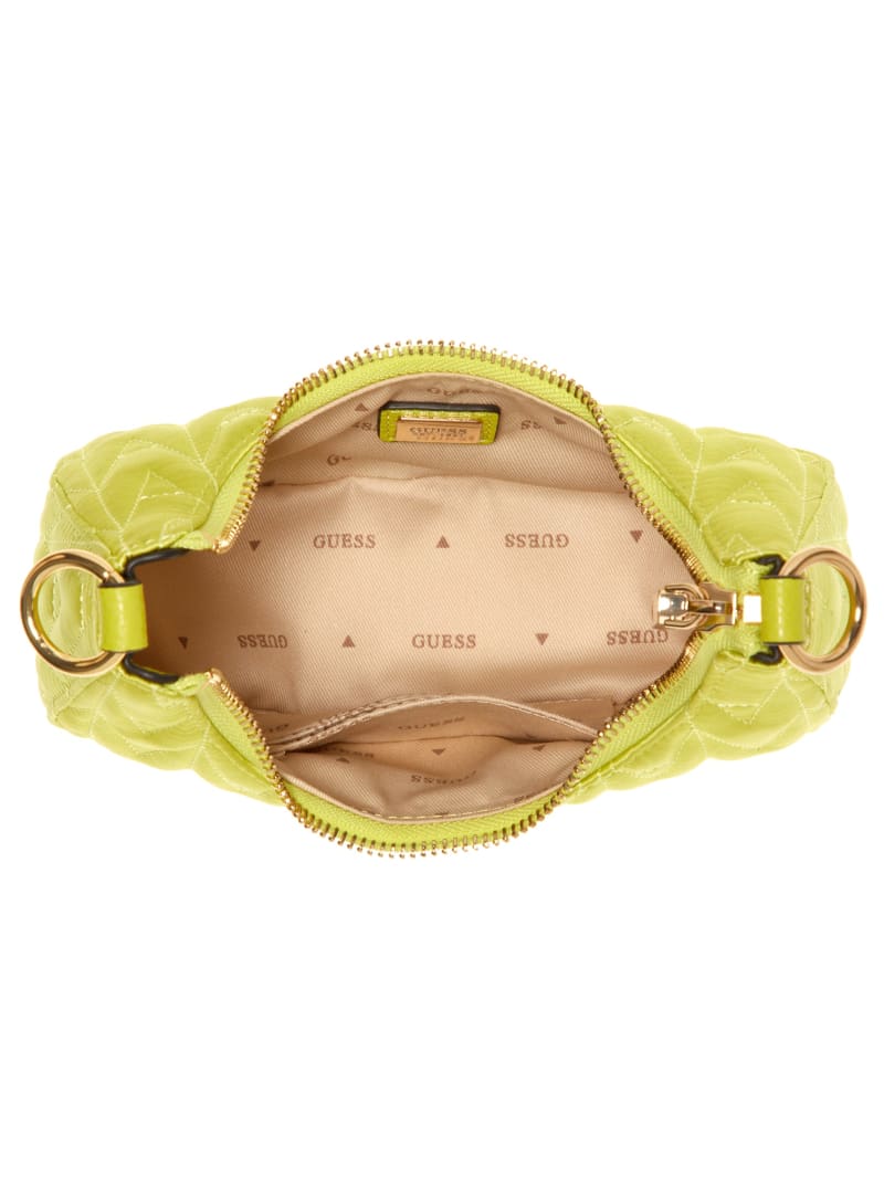 Guess Golden Rock Mini Crescent Hobo Bag - Kiw Guess Golden Rock Mini Crescent Hobo Bag - Kiw
