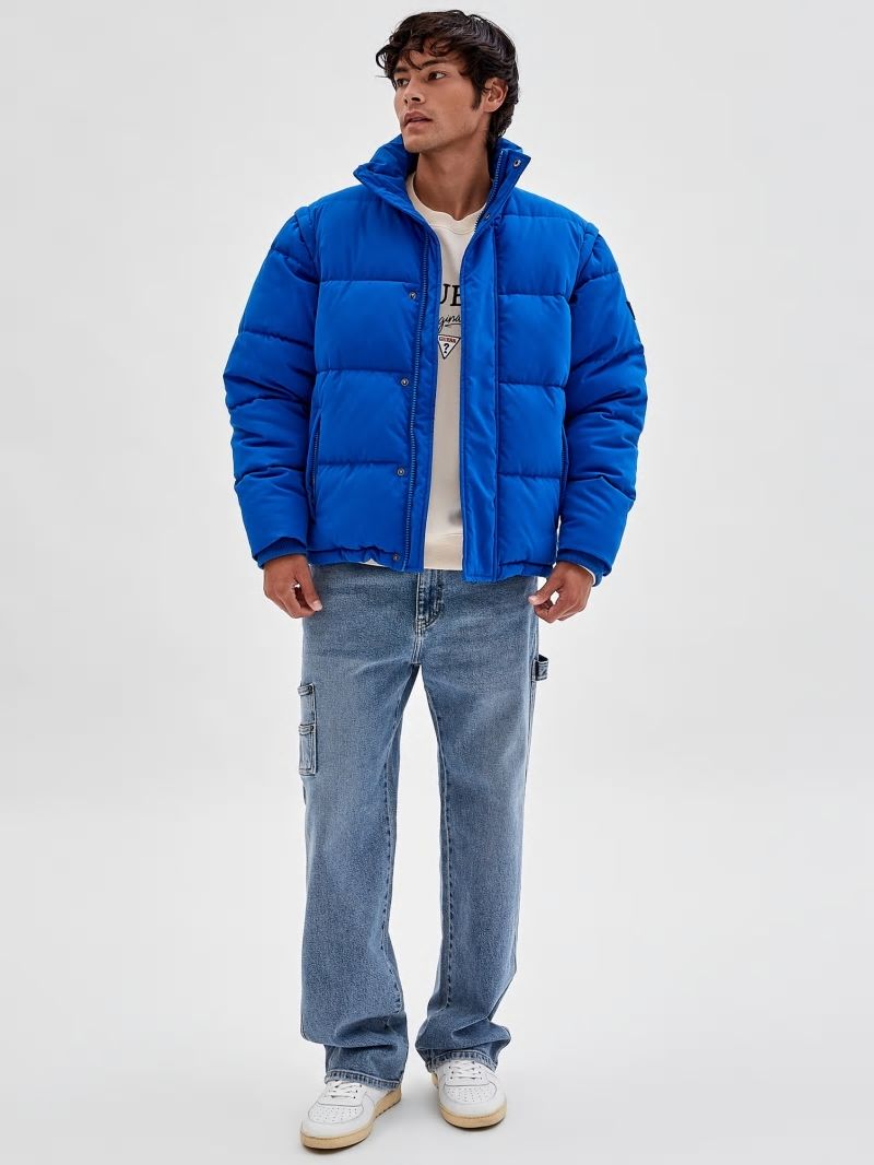 Guess GUESS Originals Puffer Jacket - Bright Zaffre Guess GUESS Originals Puffer Jacket - Bright Zaffre