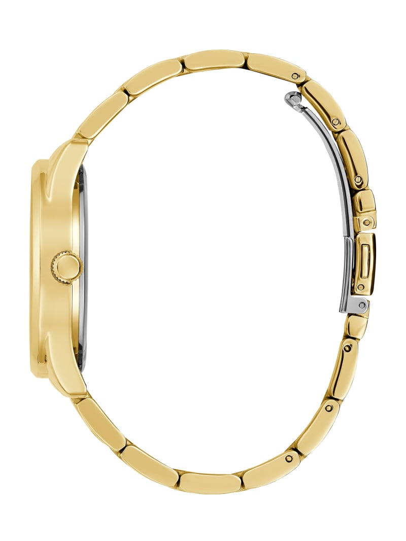 Guess Gold-Tone and Burgundy Multifunction Watch - Gold Guess Gold-Tone and Burgundy Multifunction Watch - Gold
