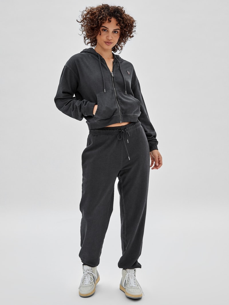 Guess GUESS Originals Logo Zip Hoodie - Jet Black Multi Guess GUESS Originals Logo Zip Hoodie - Jet Black Multi