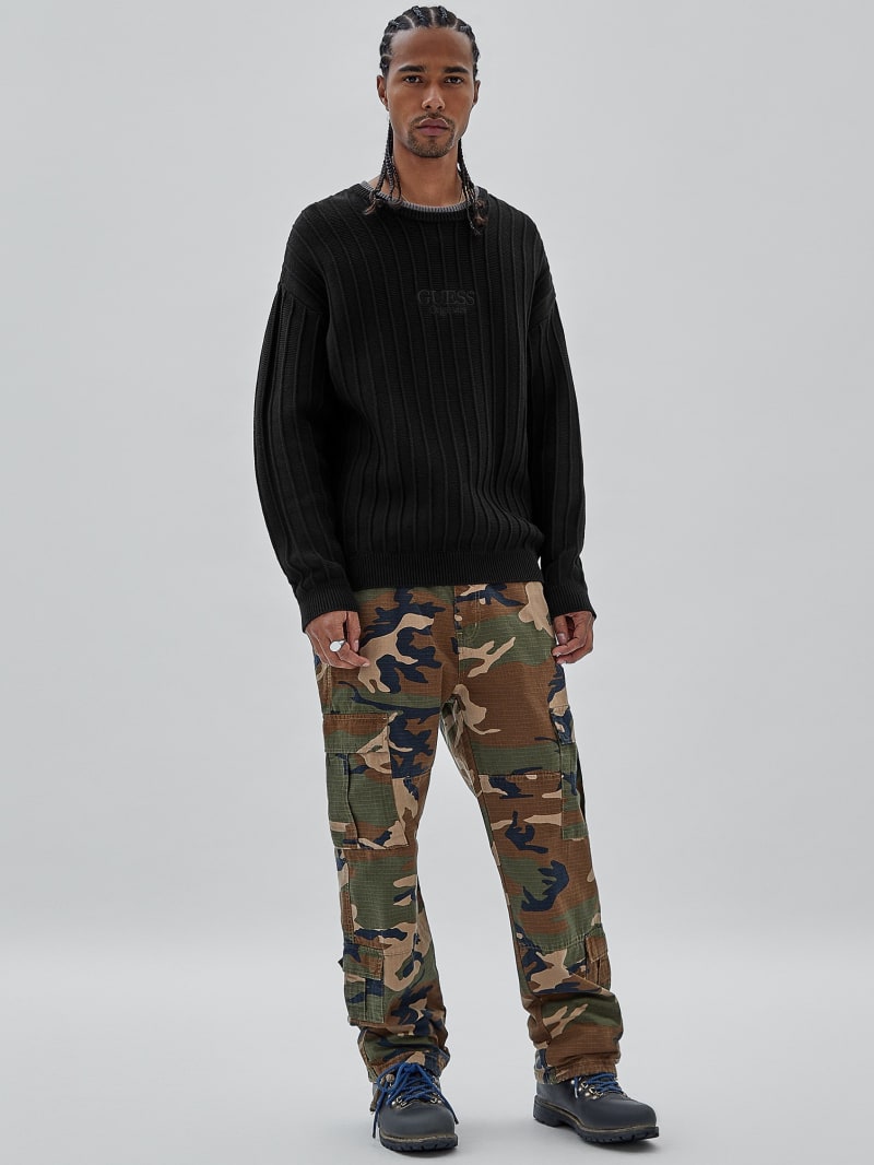 Guess GUESS Originals Eco Signature Sweater - Black Guess GUESS Originals Eco Signature Sweater - Black