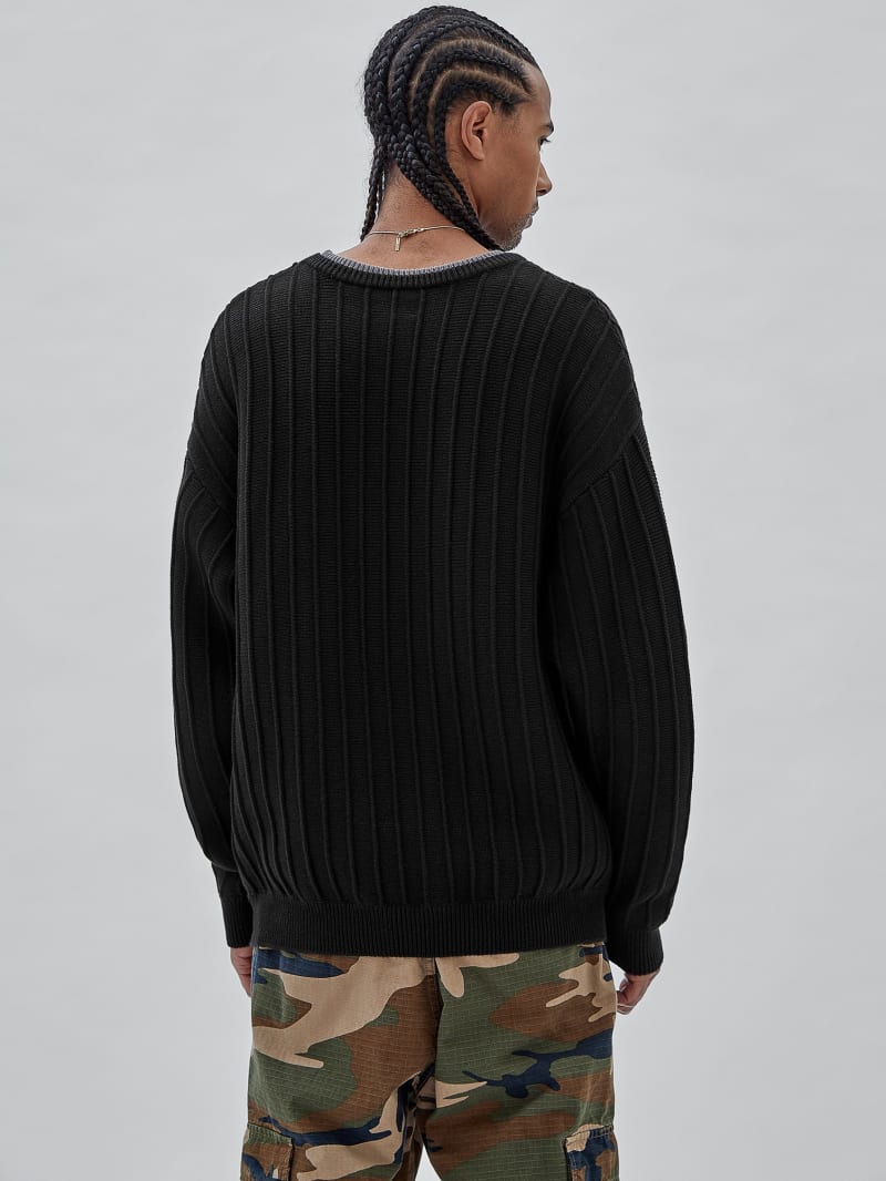 Guess GUESS Originals Eco Signature Sweater - Black Guess GUESS Originals Eco Signature Sweater - Black