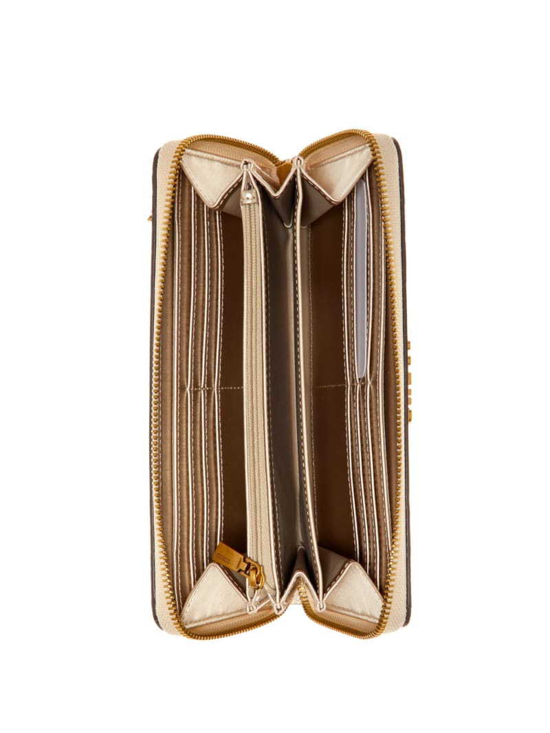 Guess Laurel Large Zip-Around Wallet - Brun/ Egyptian Brown Guess Laurel Large Zip-Around Wallet - Brun/ Egyptian Brown