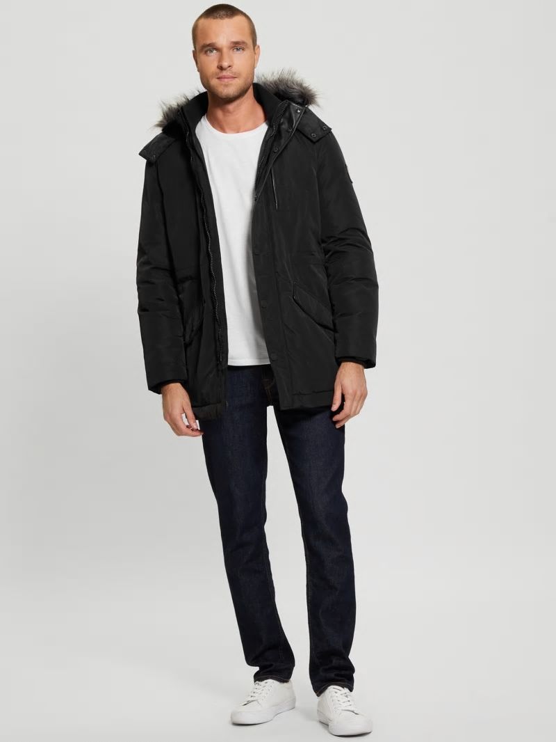 Guess Eco Real Down Parka - Black Guess Eco Real Down Parka - Black