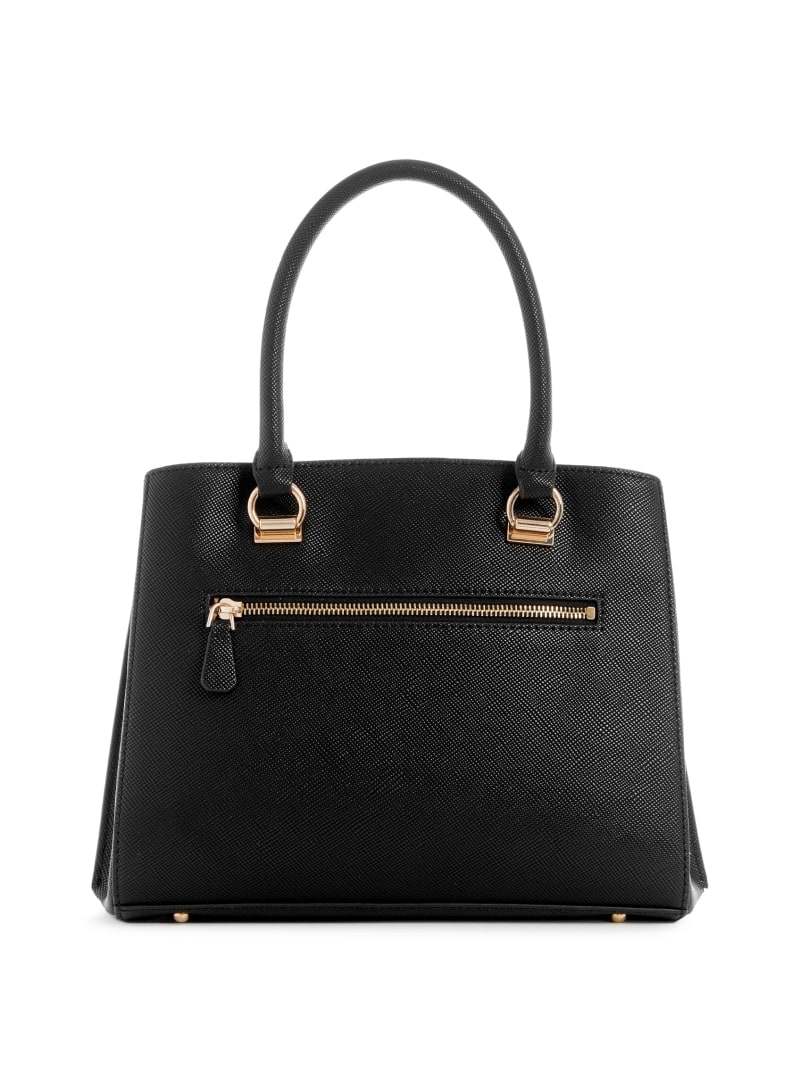 Guess Noelle Girlfriend Satchel - Black Floral Print Guess Noelle Girlfriend Satchel - Black Floral Print