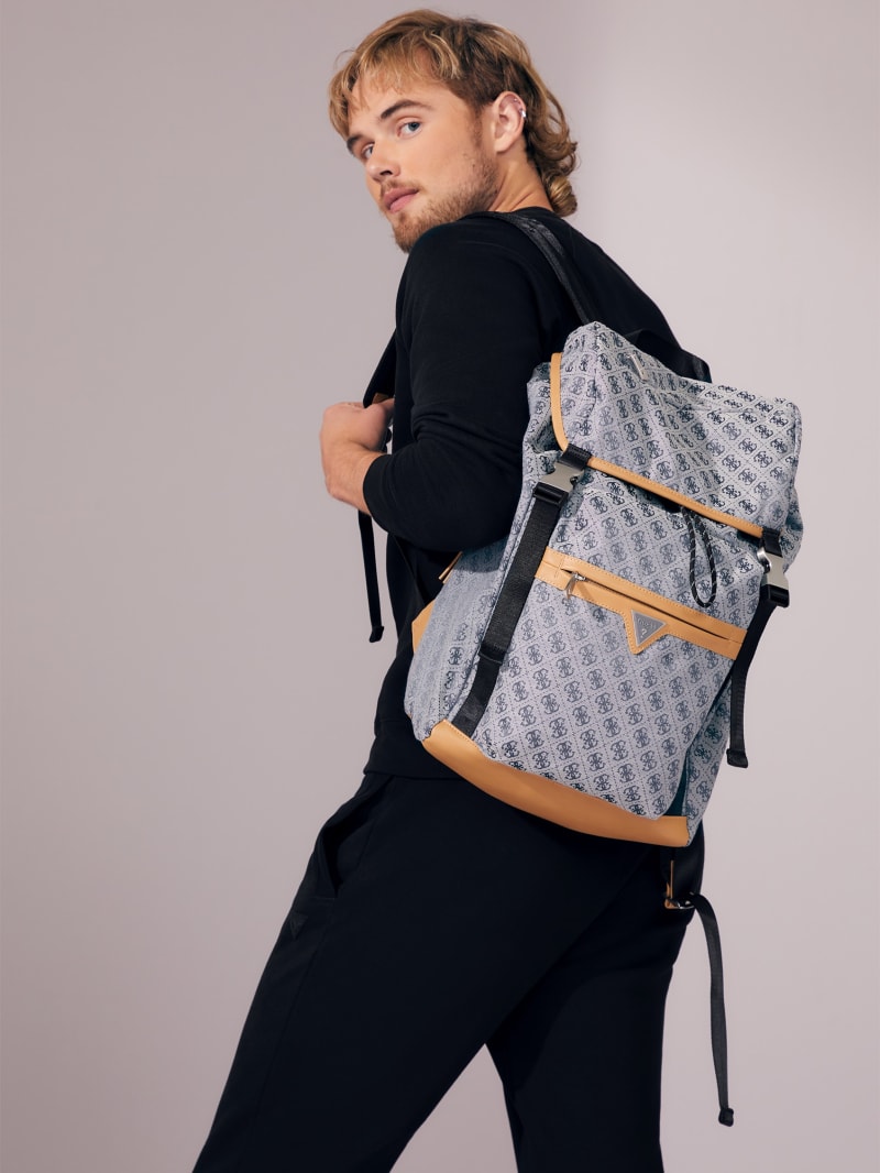 Guess Vezzola Jacquard Backpack - Blue Guess Vezzola Jacquard Backpack - Blue