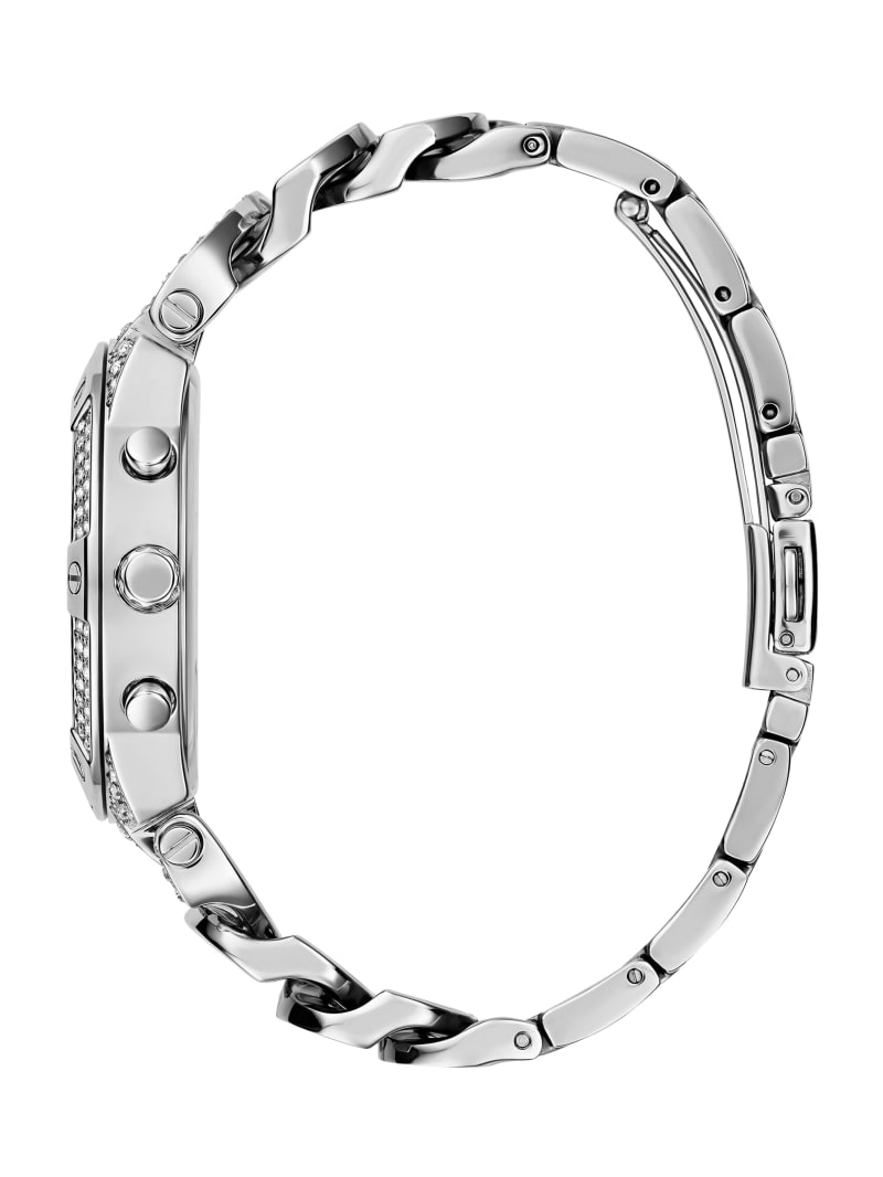 Guess Baroness Silver-Tone Multifunction Watch - Silver Guess Baroness Silver-Tone Multifunction Watch - Silver