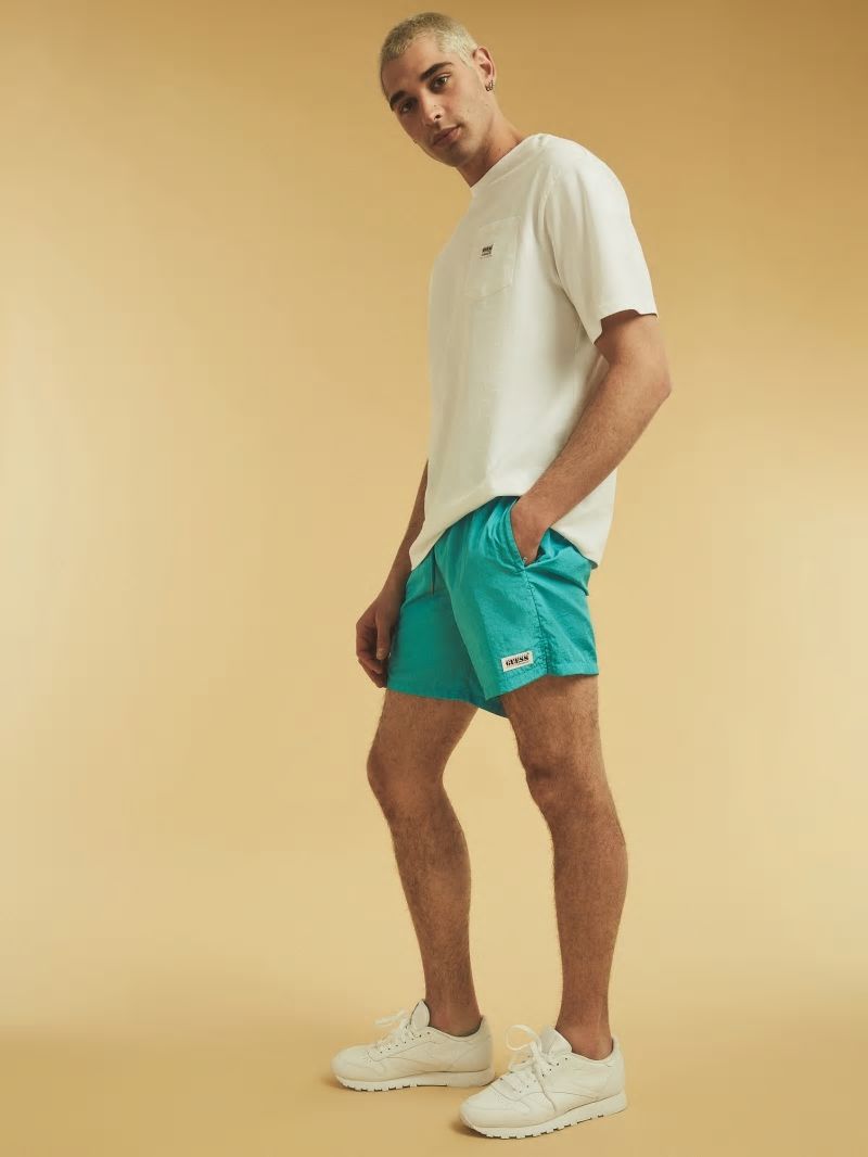 Guess GUESS Originals Kit Nylon Shorts - Paraiso Blue Guess GUESS Originals Kit Nylon Shorts - Paraiso Blue
