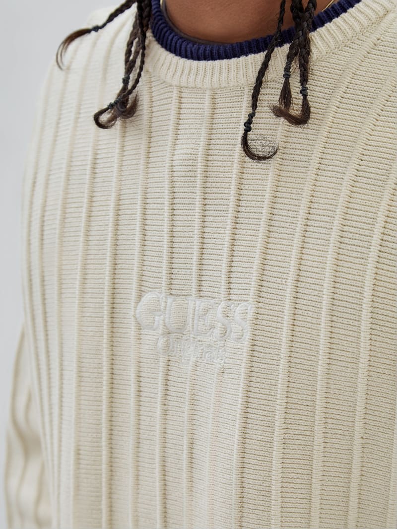 Guess GUESS Originals Eco Signature Sweater - Sandy Shore Guess GUESS Originals Eco Signature Sweater - Sandy Shore