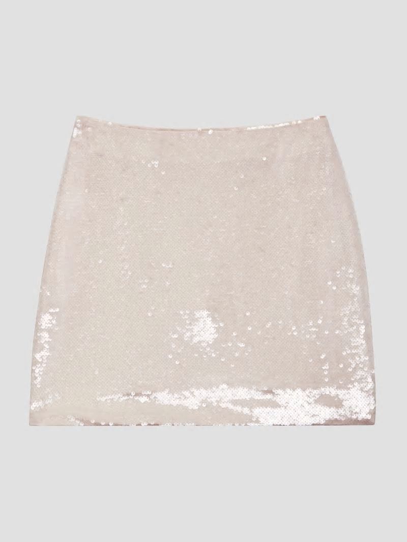 Guess Pelari Sequin Mini Skirt - Pearl Powder Multi Guess Pelari Sequin Mini Skirt - Pearl Powder Multi