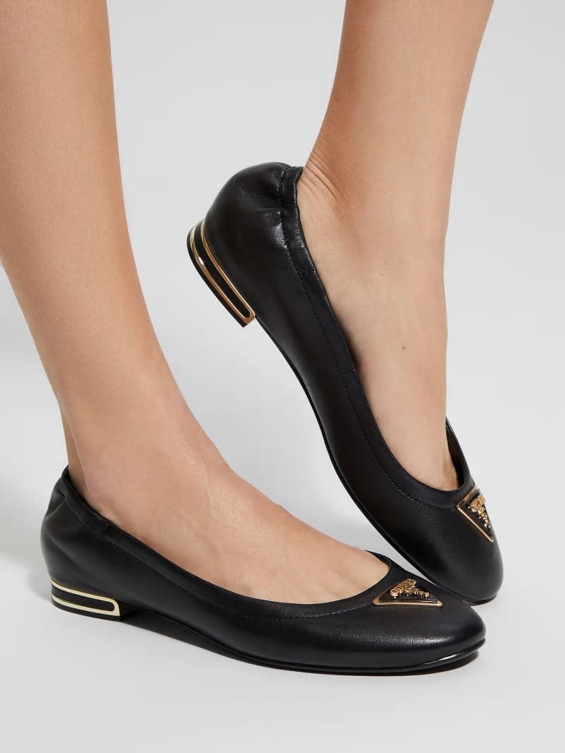 Guess Triangle Black Ballet Flats - Black 002 Guess Triangle Black Ballet Flats - Black 002