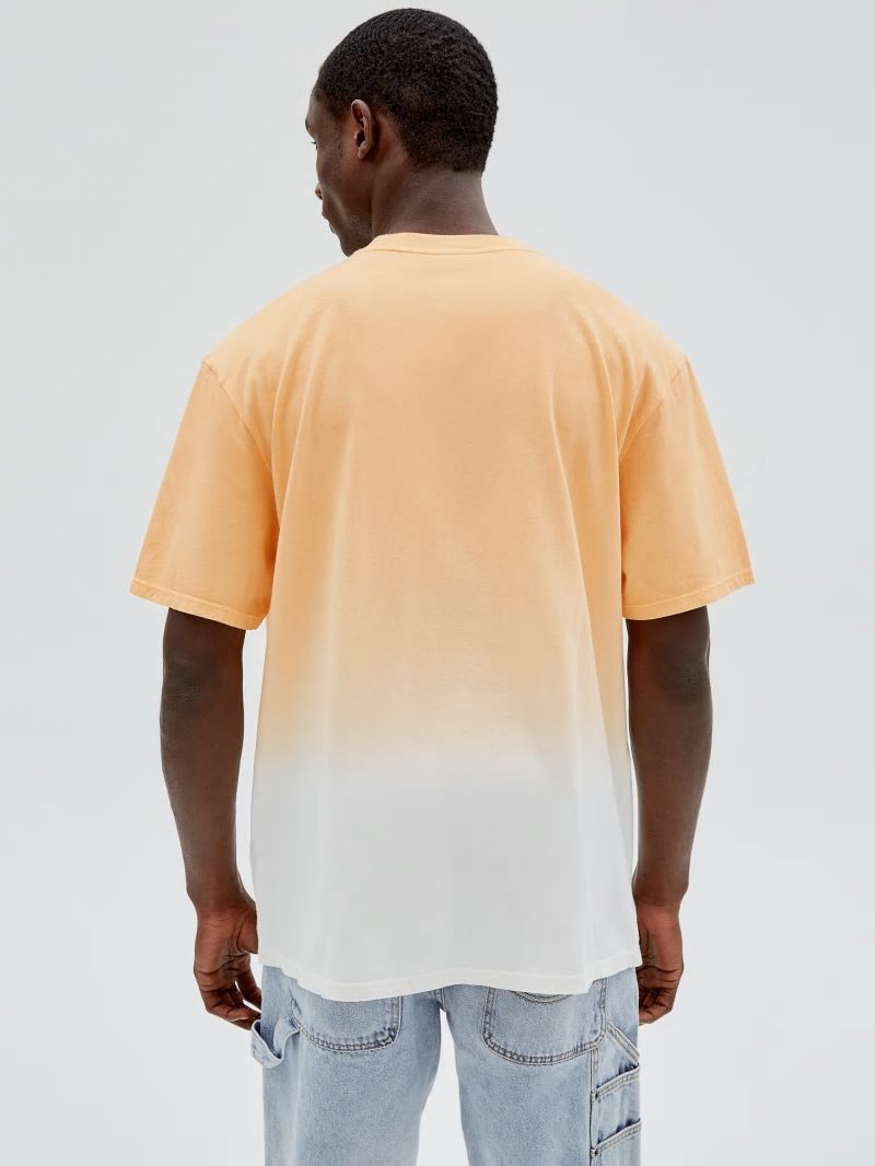 Guess GUESS Originals Dip-Dye Logo Tee - Orange Candy Multi Guess GUESS Originals Dip-Dye Logo Tee - Orange Candy Multi