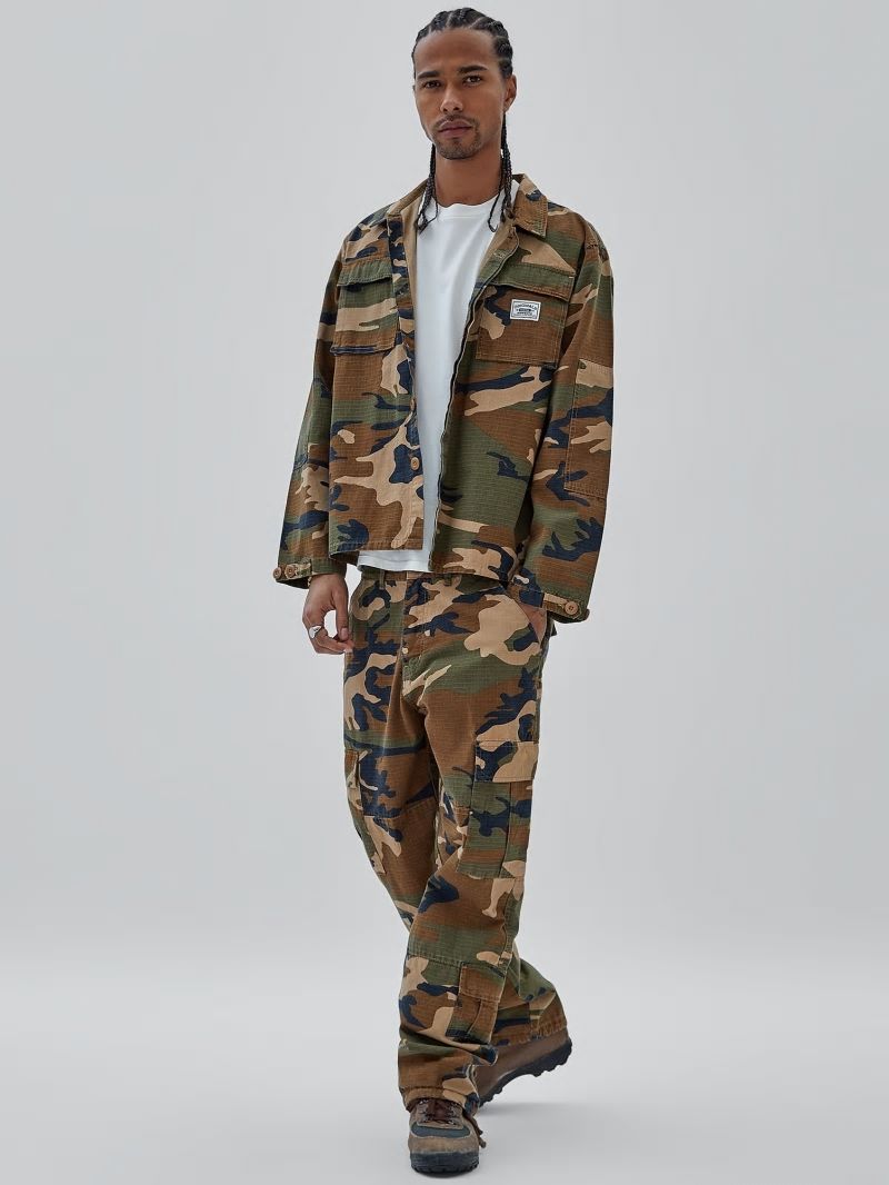Guess GUESS Originals Ripstop Overshirt - Surplus Camo Guess GUESS Originals Ripstop Overshirt - Surplus Camo
