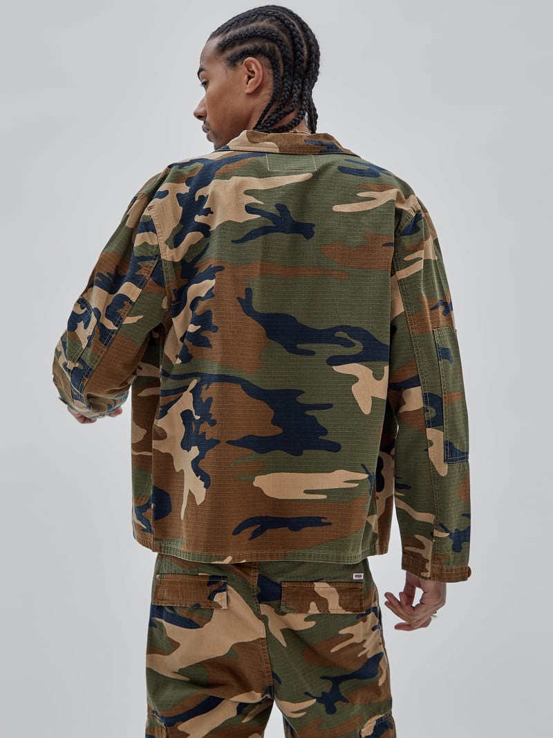 Guess GUESS Originals Ripstop Overshirt - Surplus Camo Guess GUESS Originals Ripstop Overshirt - Surplus Camo