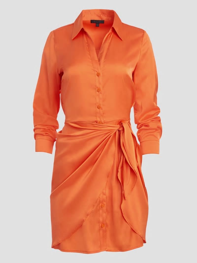 Guess Eco Alya Dress - Orange Slushie Guess Eco Alya Dress - Orange Slushie