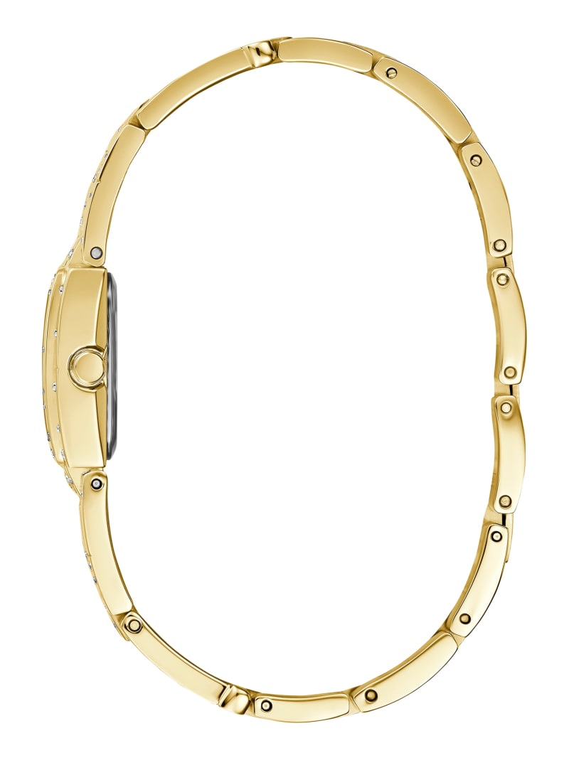 Guess Gold-Tone and Crystals Bangle Watch - Gold Guess Gold-Tone and Crystals Bangle Watch - Gold
