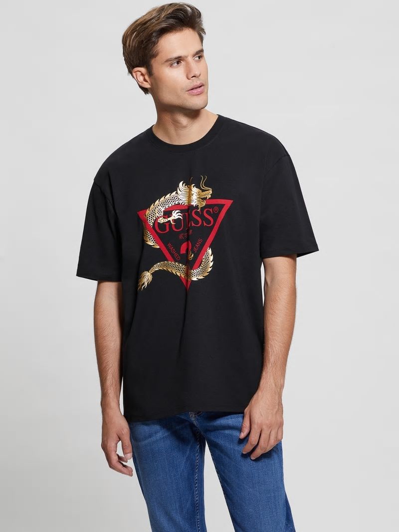 Guess Chinese New Year Dragon Tee - Black Guess Chinese New Year Dragon Tee - Black