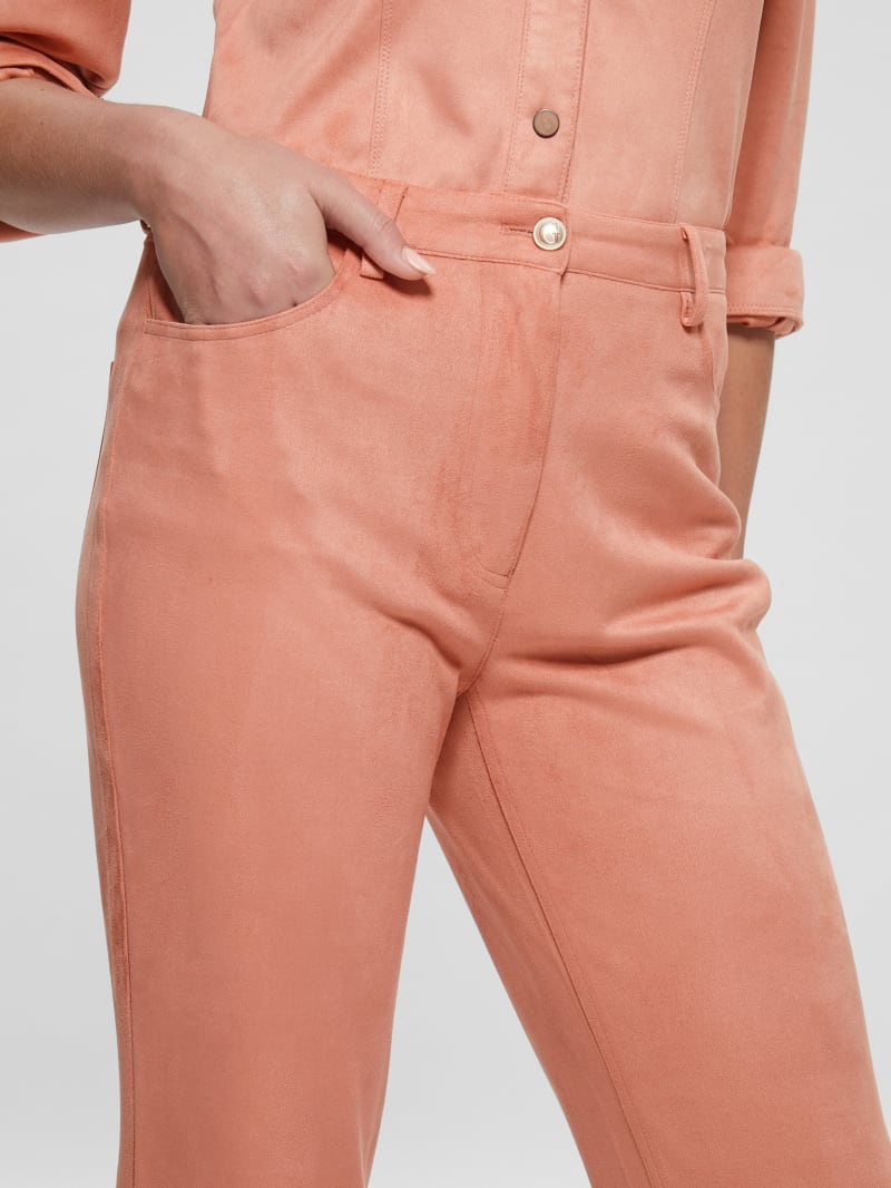 Guess Kelly Straight Pants - Satin Rose Guess Kelly Straight Pants - Satin Rose
