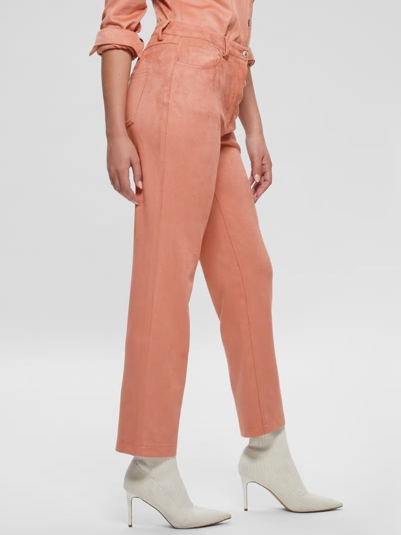 Guess Kelly Straight Pants - Satin Rose Guess Kelly Straight Pants - Satin Rose