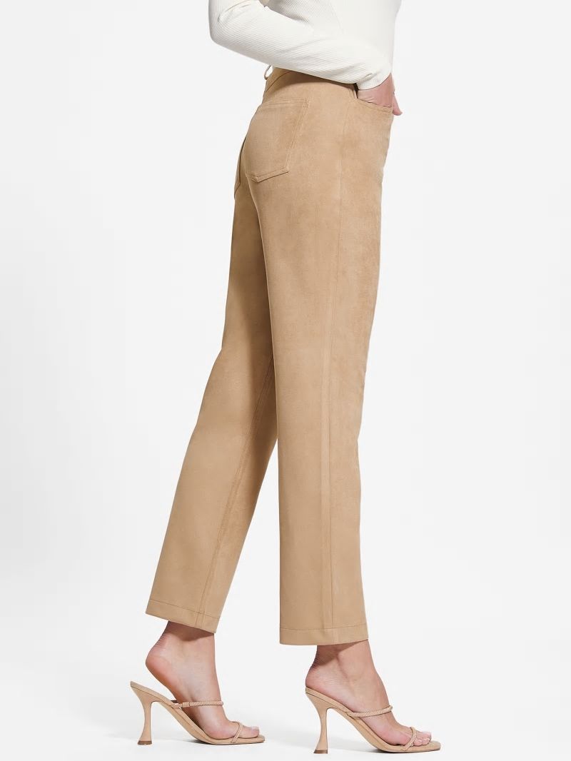 Guess Kelly Straight Pants - Wet Sand Guess Kelly Straight Pants - Wet Sand