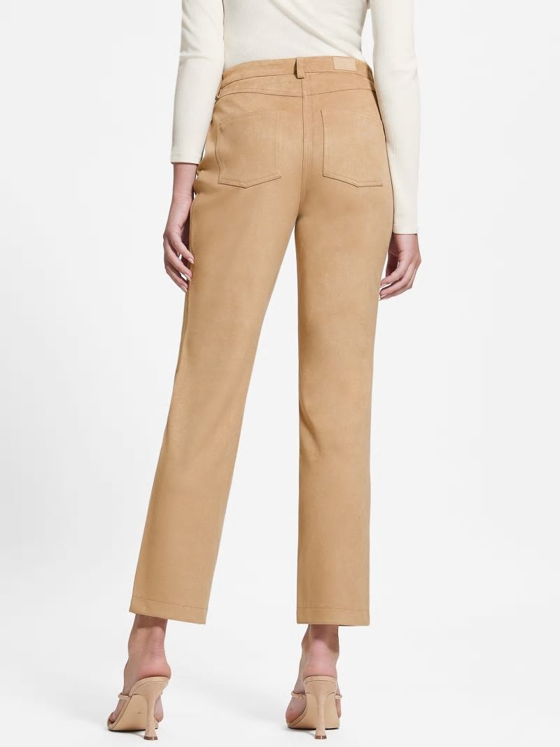 Guess Kelly Straight Pants - Wet Sand Guess Kelly Straight Pants - Wet Sand