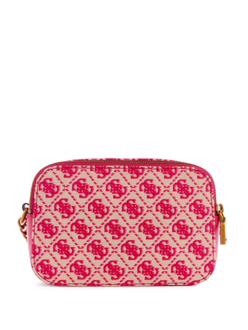 Guess Izzy Jacquard Logo Camera Bag - Pink Guess Izzy Jacquard Logo Camera Bag - Pink