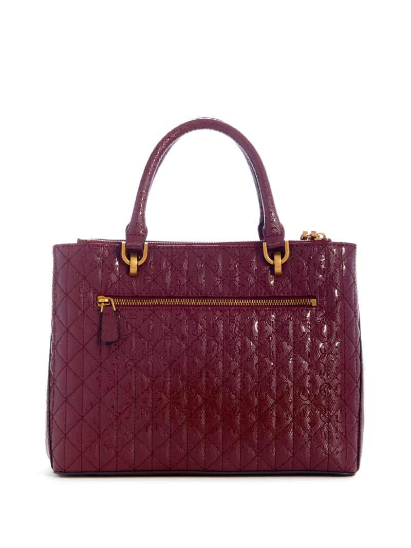 Guess Aveta Status Satchel - Burgundy Guess Aveta Status Satchel - Burgundy
