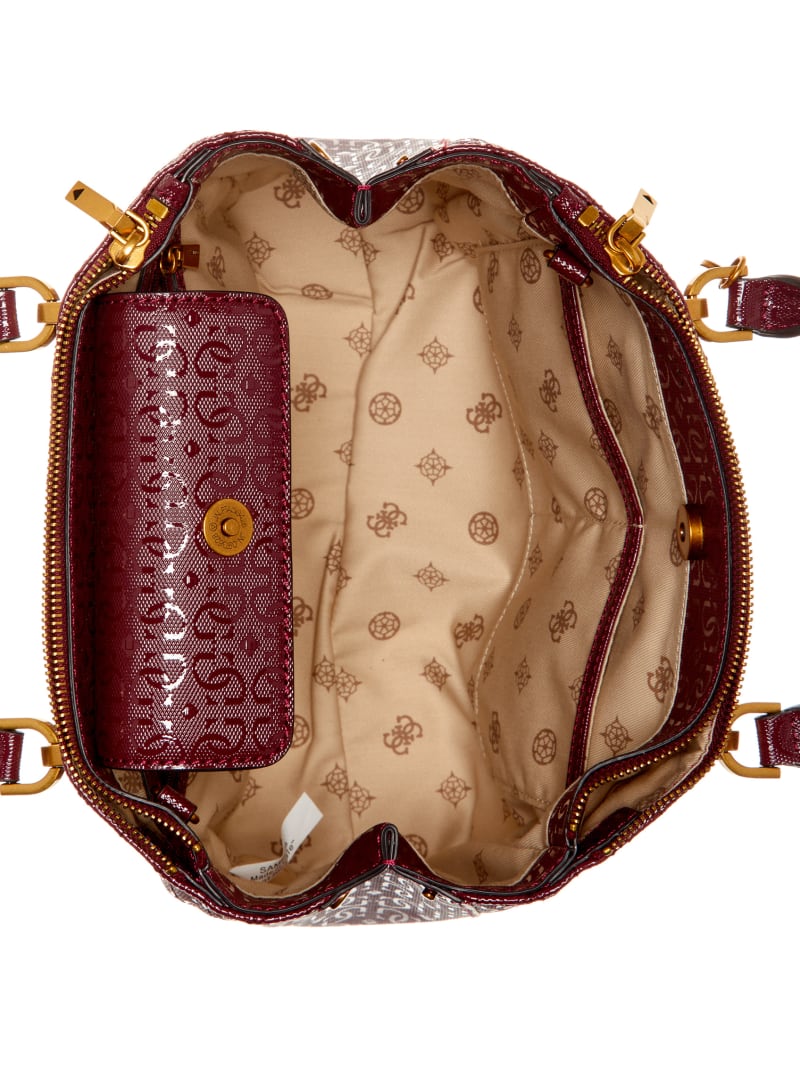 Guess Aveta Status Satchel - Burgundy Guess Aveta Status Satchel - Burgundy