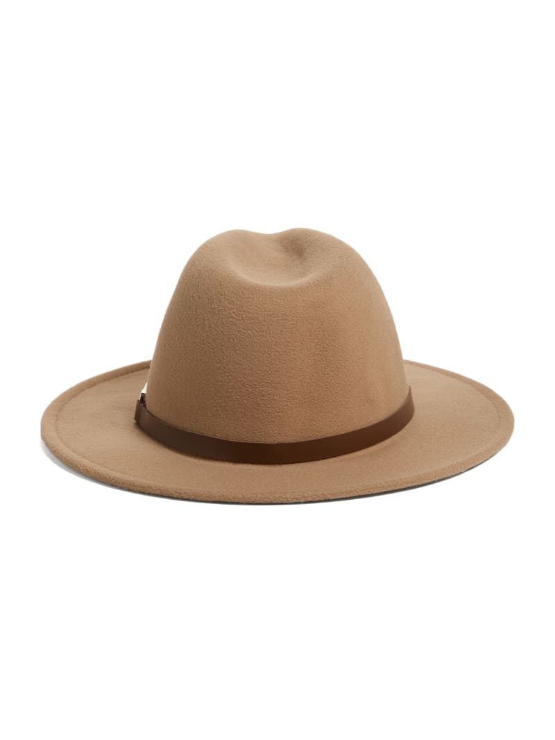 Guess Amera Fedora Hat - Beige Overflow Guess Amera Fedora Hat - Beige Overflow