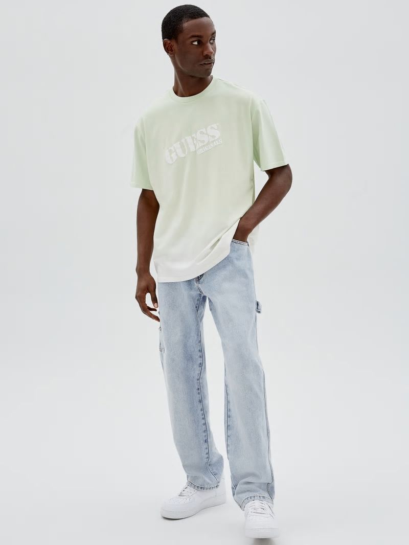 Guess GUESS Originals Dip-Dye Logo Tee - Soft Jade Multi Guess GUESS Originals Dip-Dye Logo Tee - Soft Jade Multi