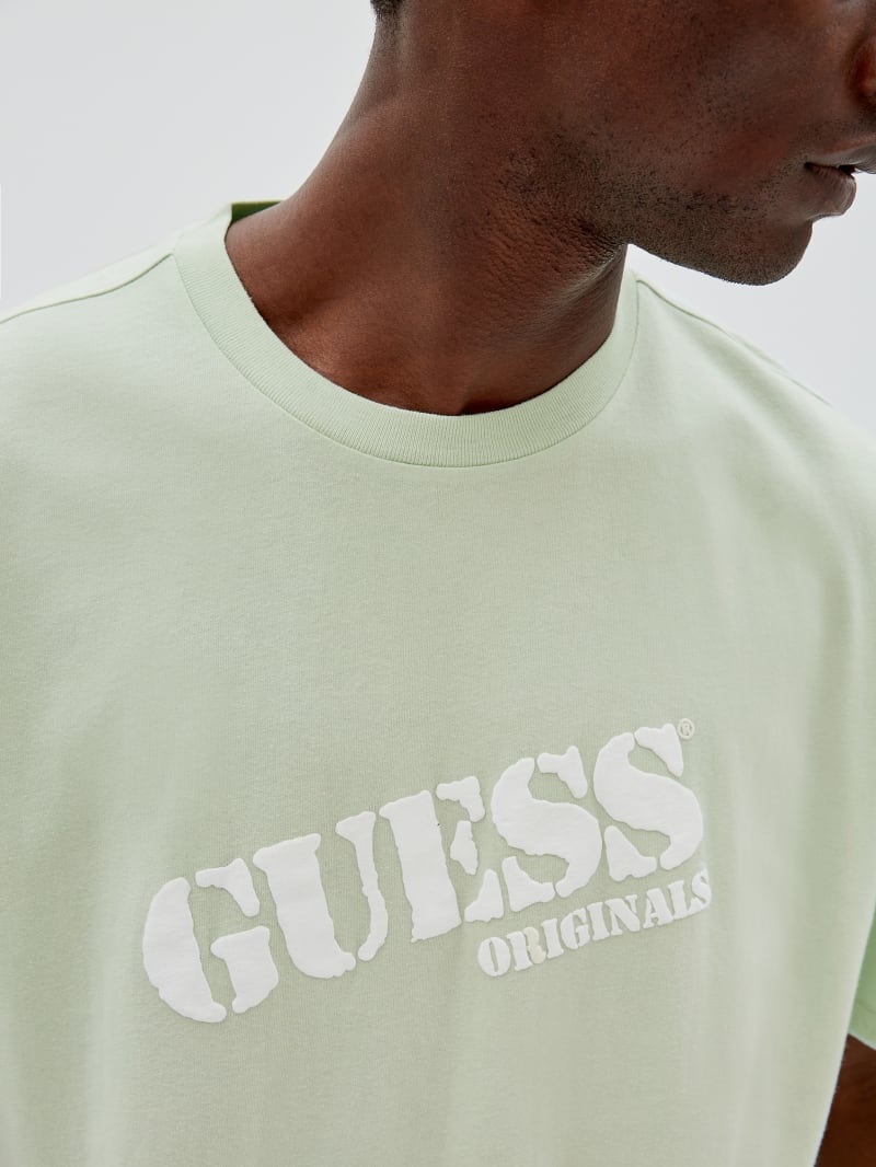 Guess GUESS Originals Dip-Dye Logo Tee - Soft Jade Multi Guess GUESS Originals Dip-Dye Logo Tee - Soft Jade Multi