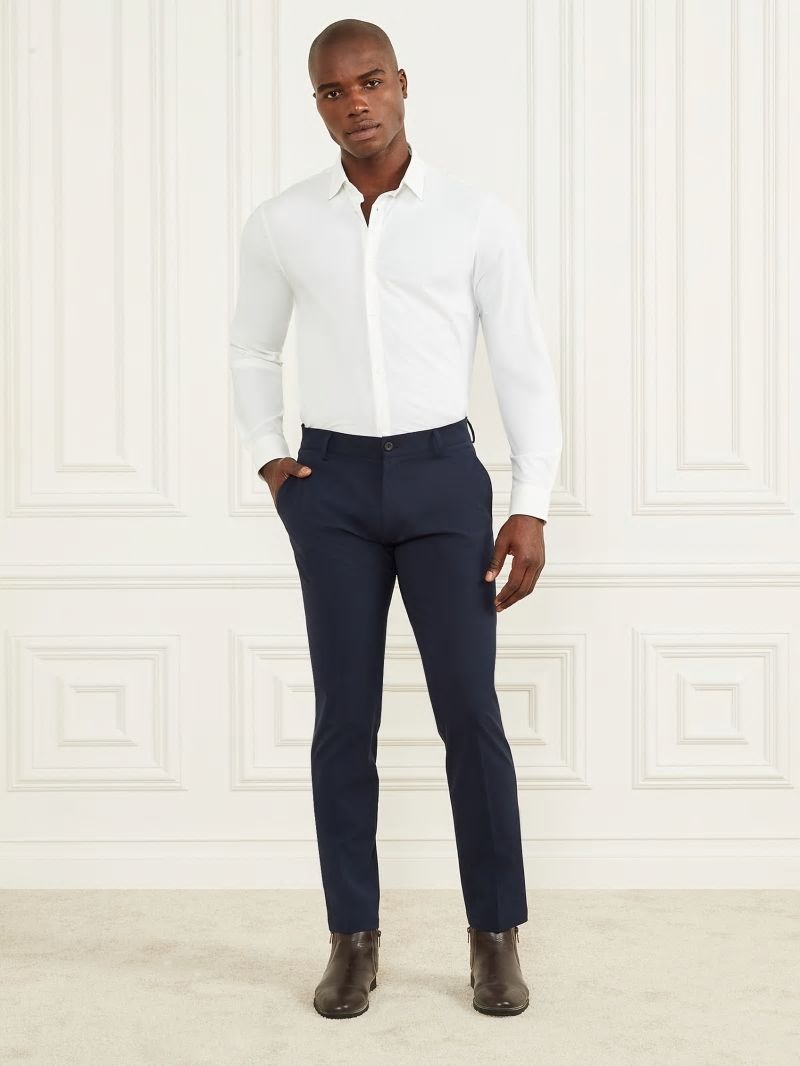 Guess Formal Button-Up Shirt - Pure White Guess Formal Button-Up Shirt - Pure White