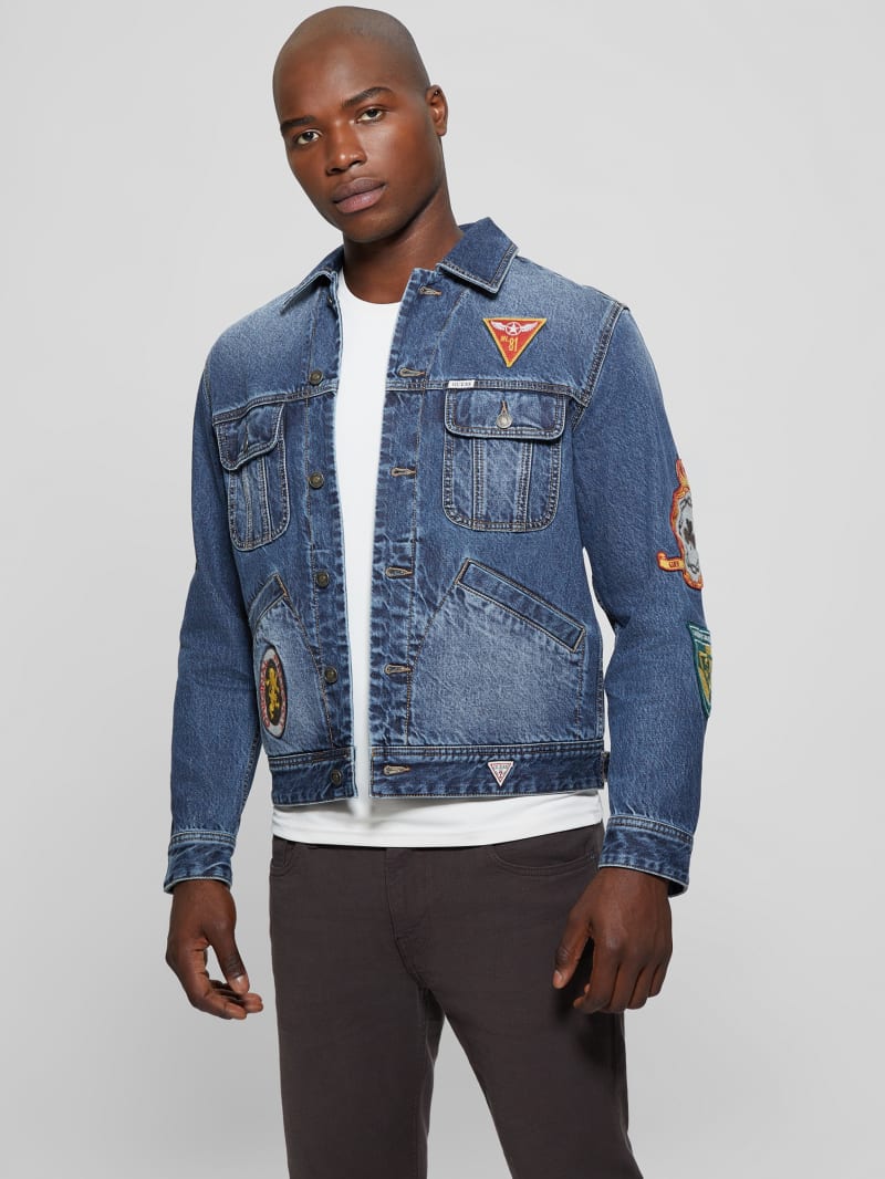 Guess Dean Signature Denim Jacket - Clubhouse Guess Dean Signature Denim Jacket - Clubhouse