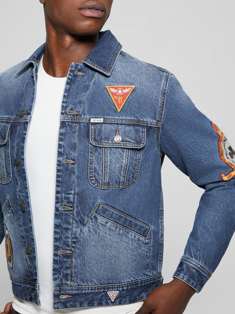 Guess Dean Signature Denim Jacket - Clubhouse Guess Dean Signature Denim Jacket - Clubhouse