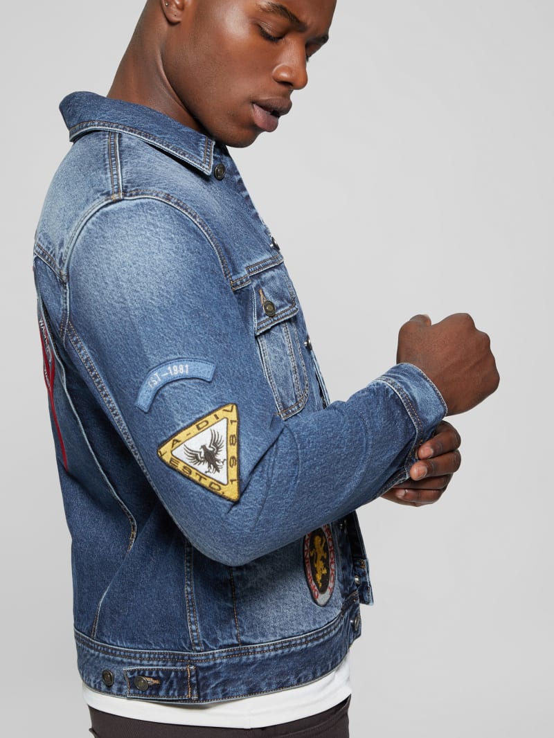 Guess Dean Signature Denim Jacket - Clubhouse Guess Dean Signature Denim Jacket - Clubhouse