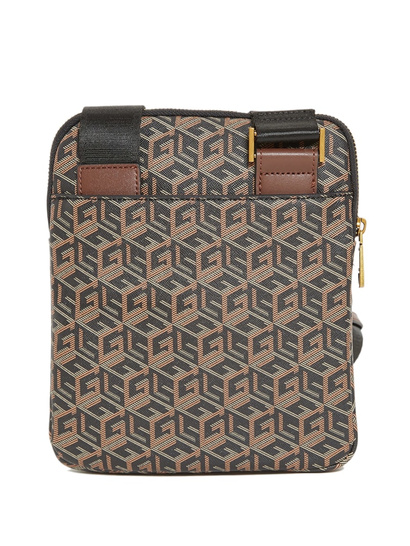 Guess Ederlo Flat Crossbody - Black Floral Print Guess Ederlo Flat Crossbody - Black Floral Print