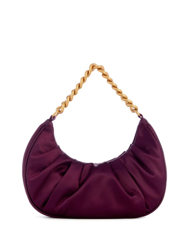 Guess Tori Satin Shoulder Bag - Amethyst Guess Tori Satin Shoulder Bag - Amethyst