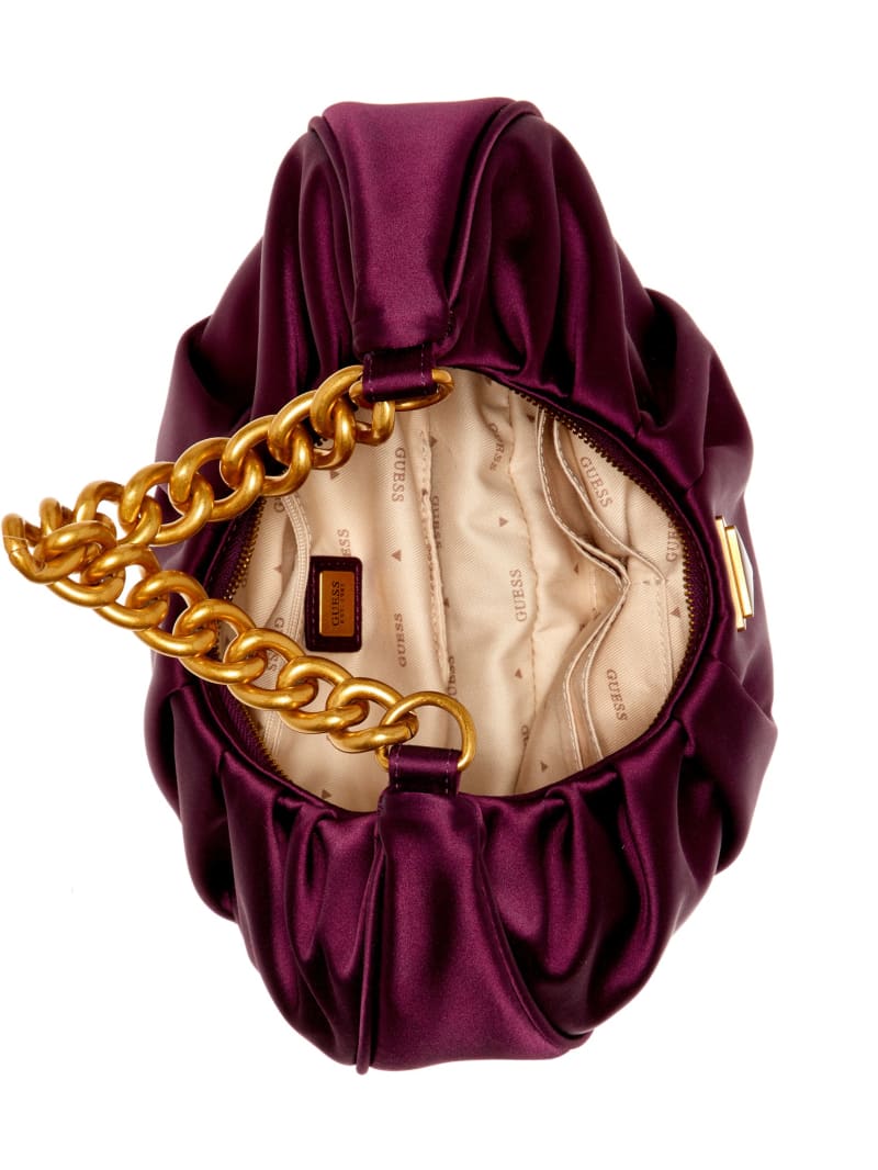 Guess Tori Satin Shoulder Bag - Amethyst Guess Tori Satin Shoulder Bag - Amethyst
