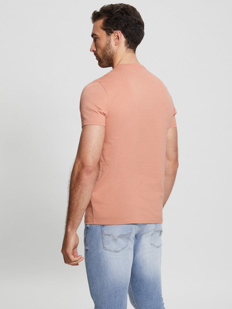 Guess Embroidered Logo Tee - Satin Rose Guess Embroidered Logo Tee - Satin Rose