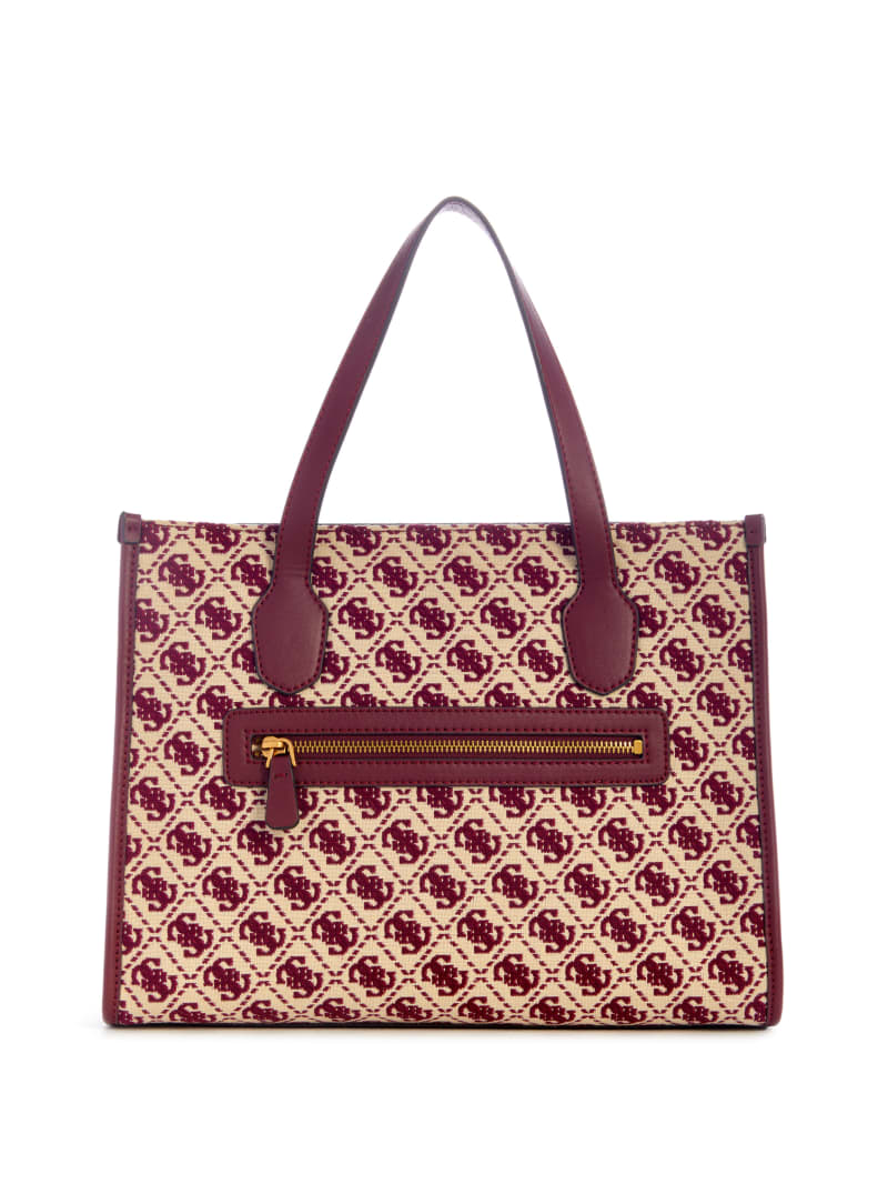 Guess Izzy Jacquard Logo Tote - Montego Wash Guess Izzy Jacquard Logo Tote - Montego Wash